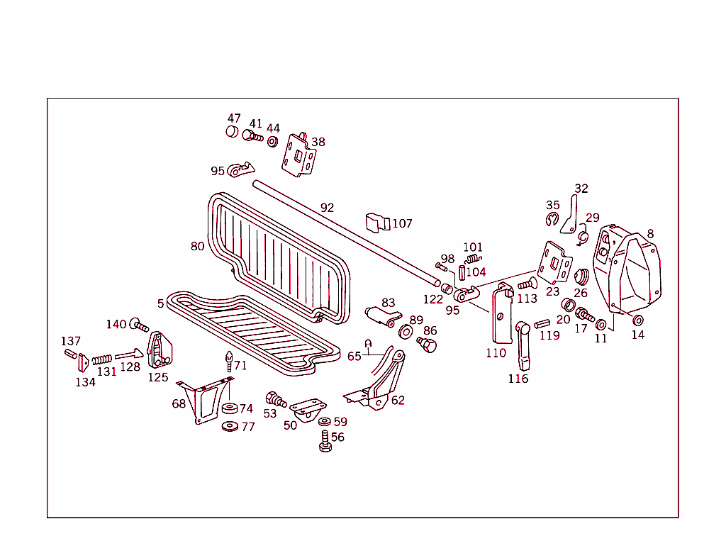Rear Seat Support & Cushion Frame