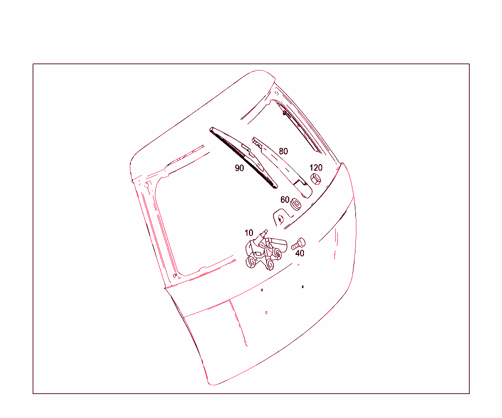 Rear Panel Door Pane Wiper