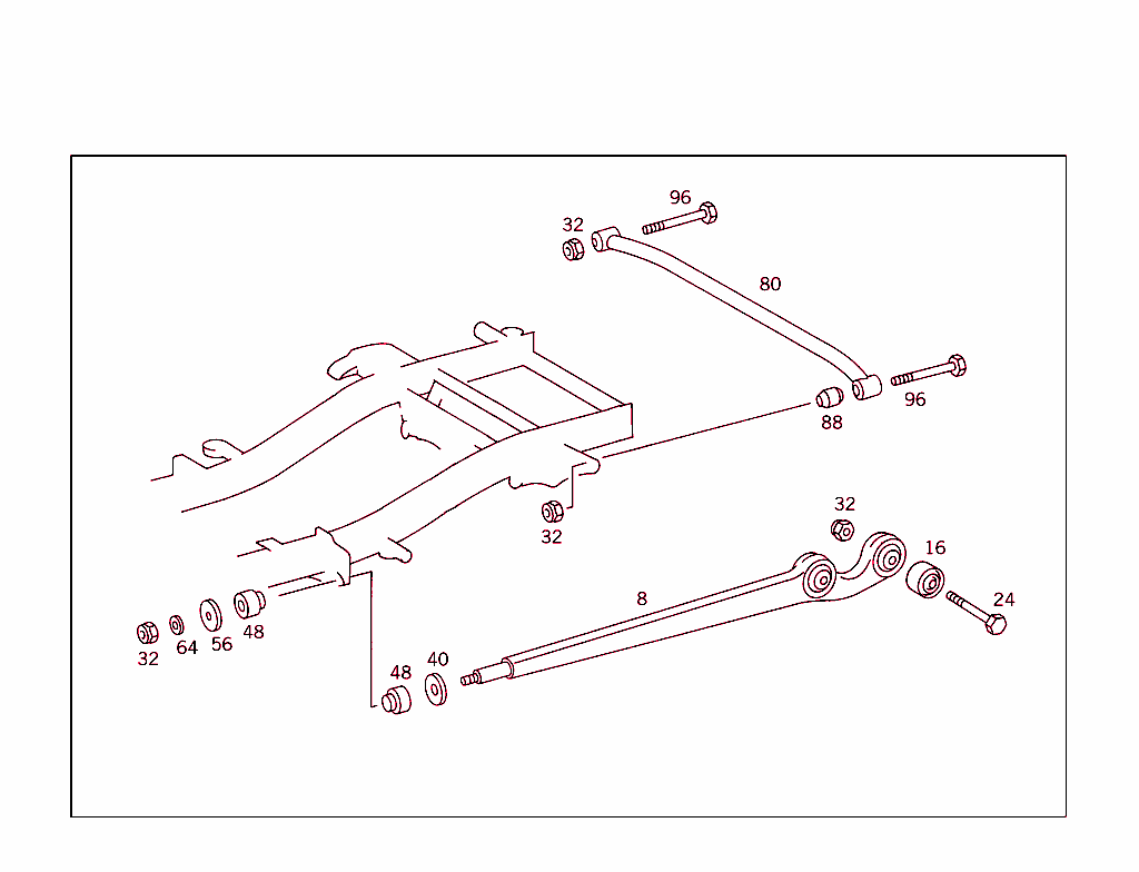 Rear Axle Longitudinal & Transverse Control Arms