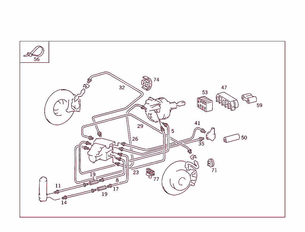 Brake Lines Used For Acceleration Skid Control (Asr)