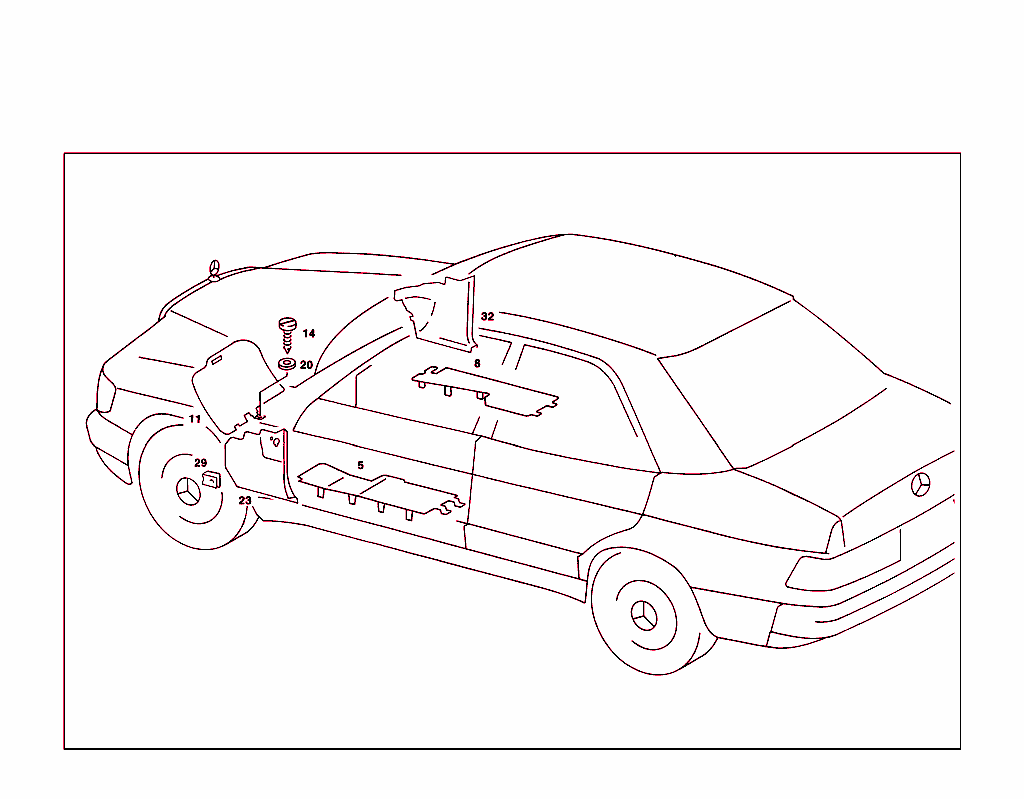 Panelling And Strut To Instrument Panel And To Front Panel Pillar