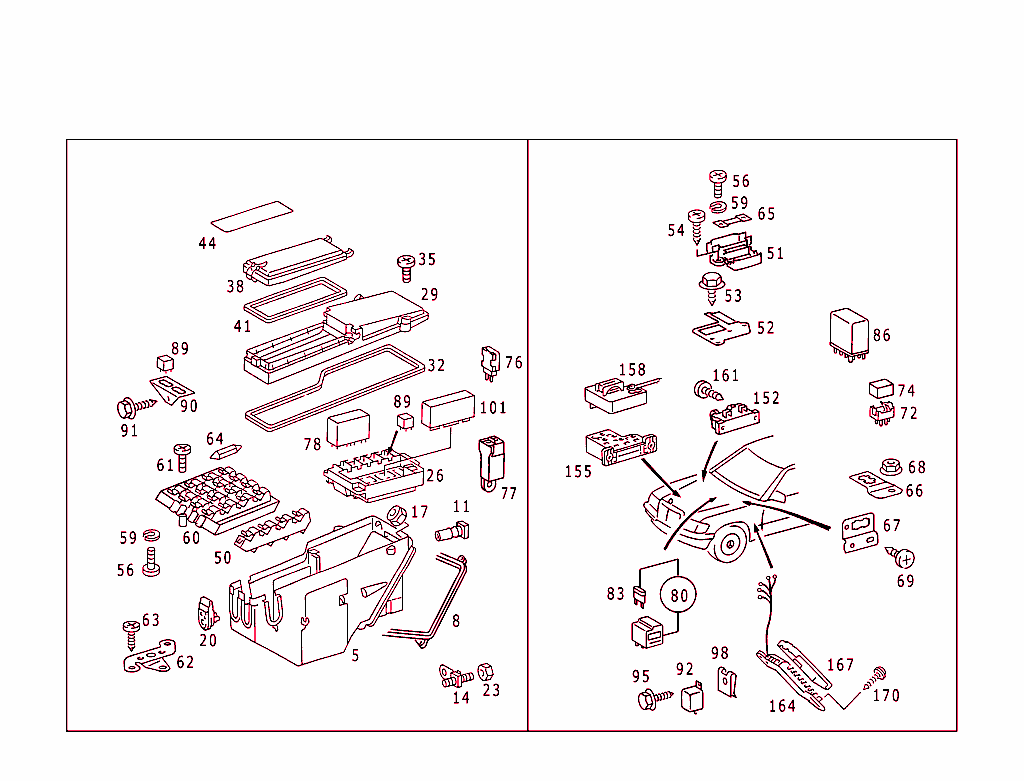 Fuse Cabinet,Fuse Box And Relay Unit