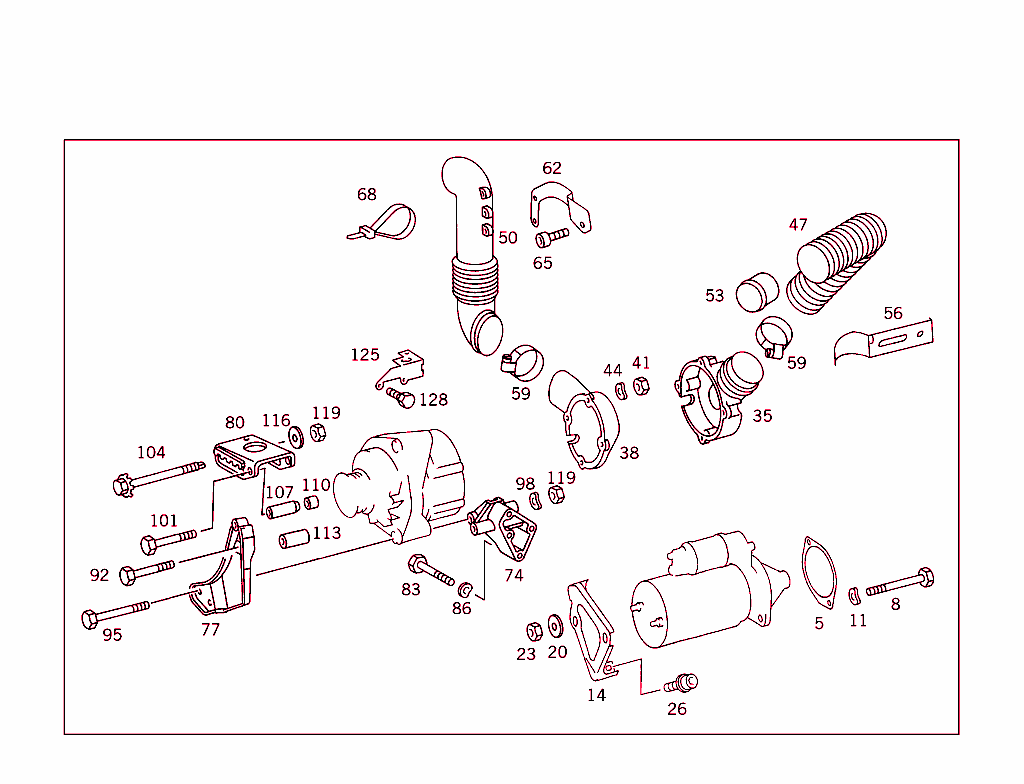 Attachment Parts For Starting Motor & Alternator