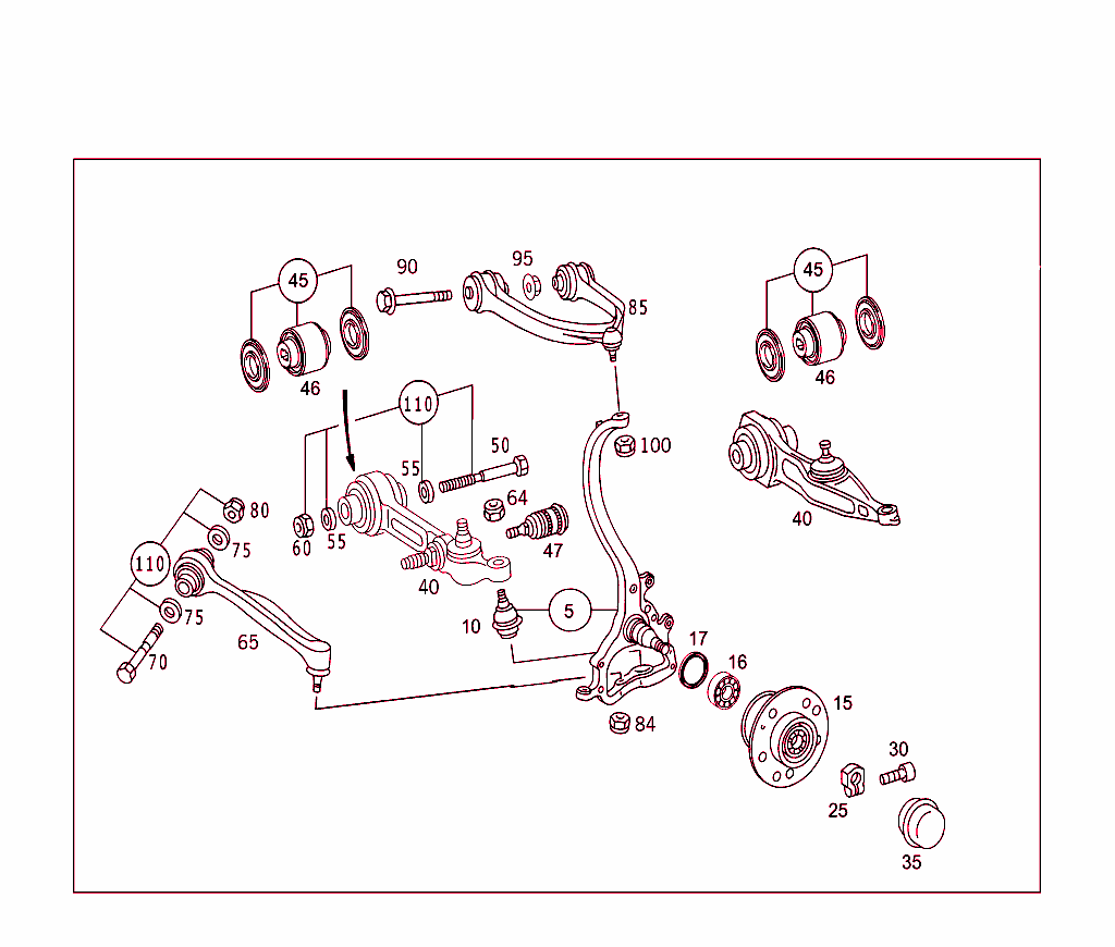 Steering Knuckle And Control Arm