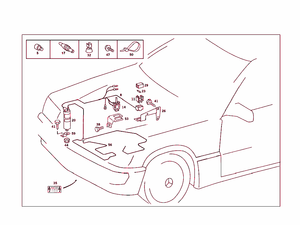 Engine Compartment Panelling With Protection Against Marten
