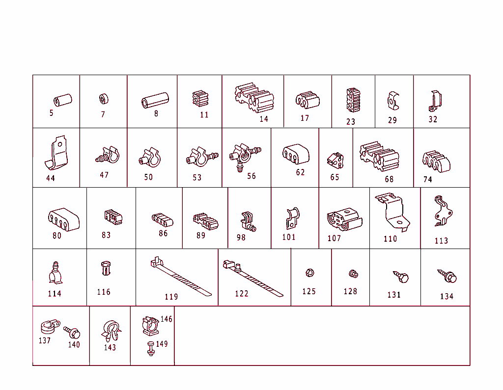 Hydraulic Line Mounting Parts