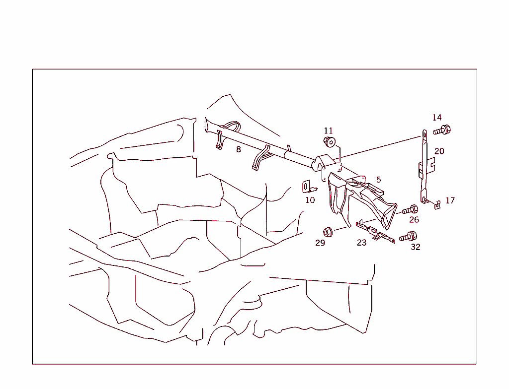 Cross Member Below Instrument Panel