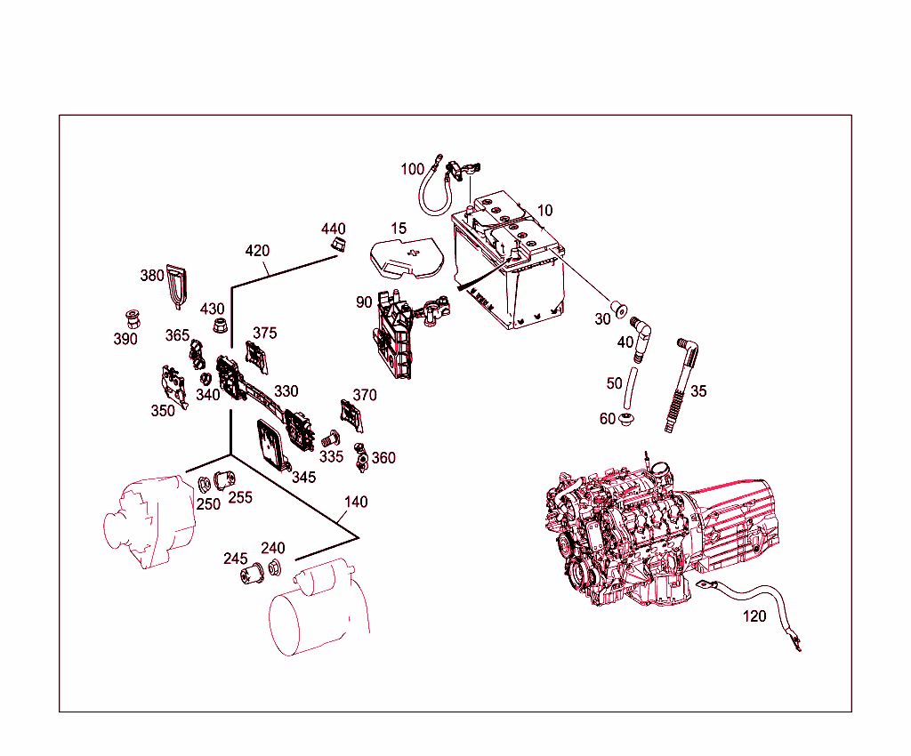 Battery,Starter/Alternator Cable