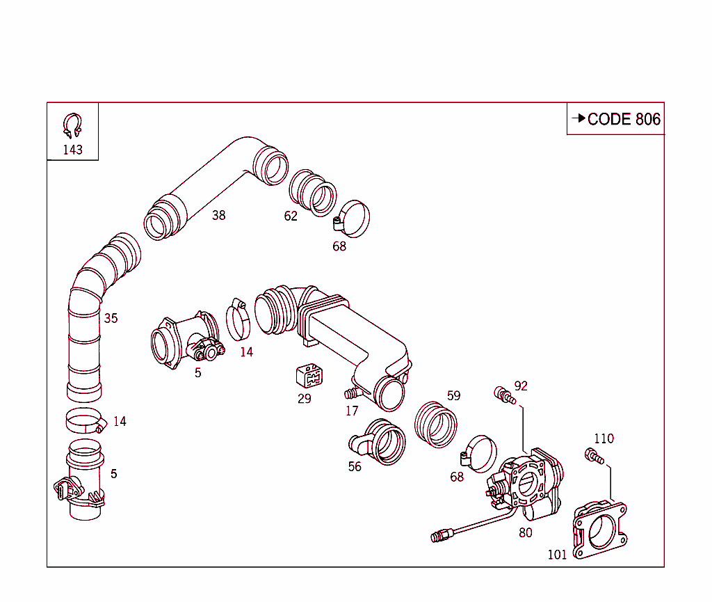 Air-Mass Sensor,Throttle Valve Actuator; Used With Motronic