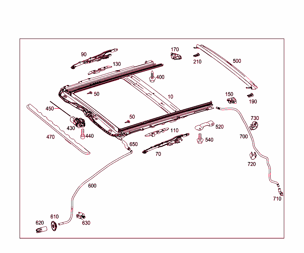 Sliding/Lifting Roof Frame