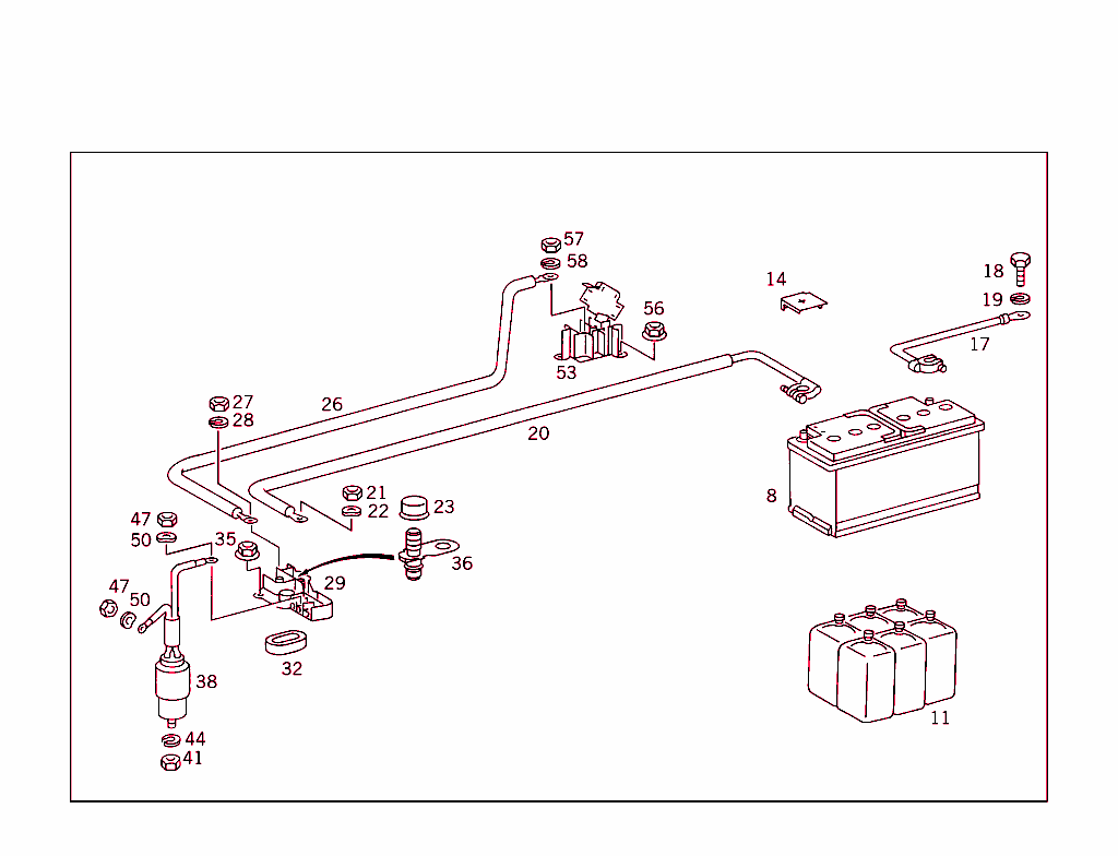 Battery,Starter/Alternator Cable