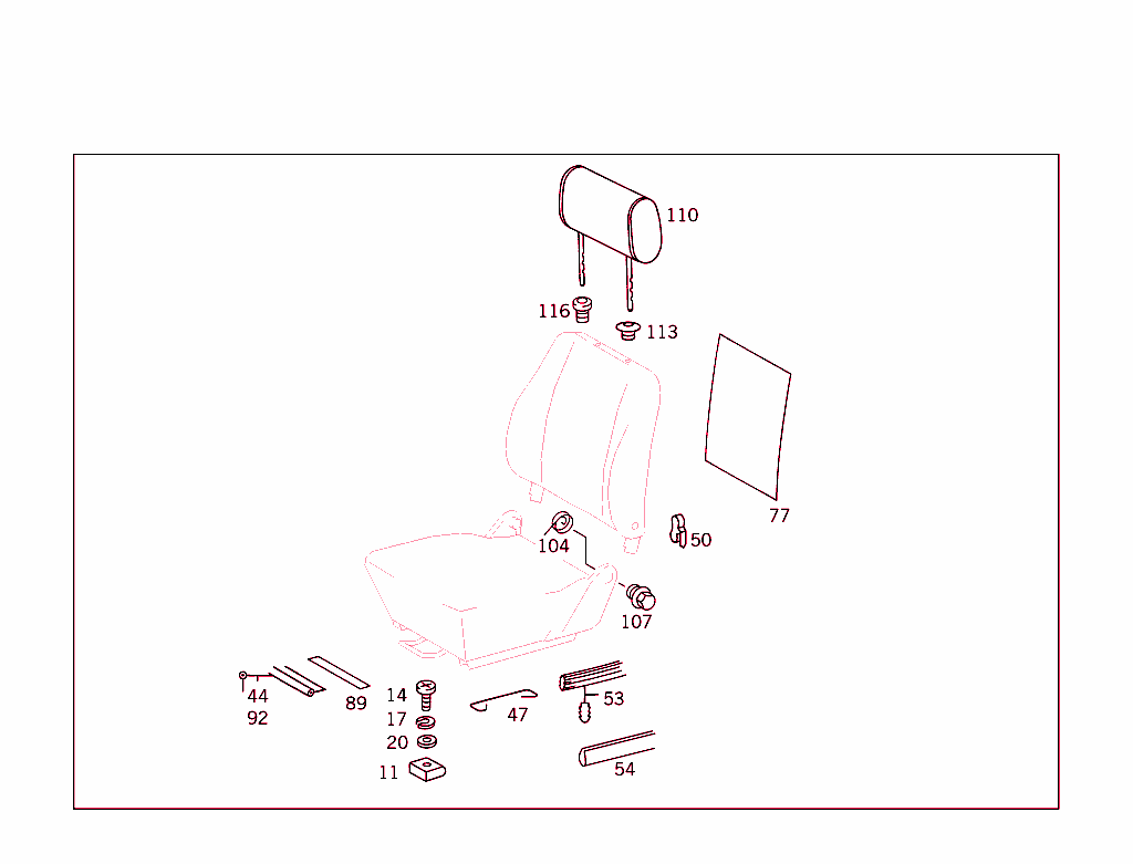 Front Seat,Luggage Net,And Headrest