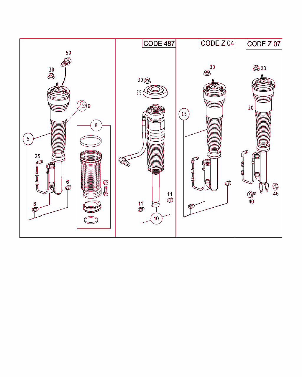 Spring Strut And Spring Strut Mounting Front