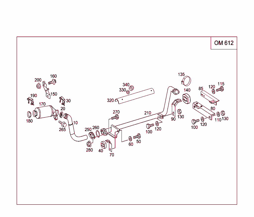 Exhaust System For Five-Cylinder Diesel Vehicles