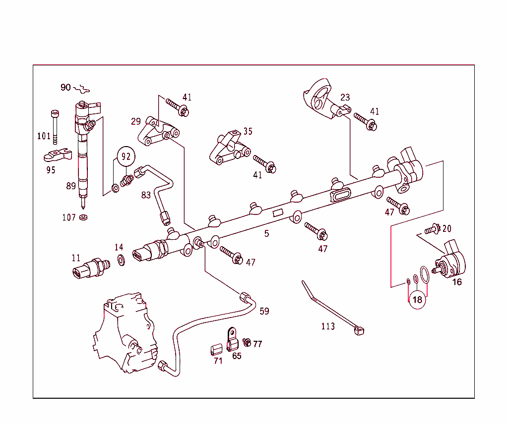 Nozzle Holder,Lines & Attachment Parts