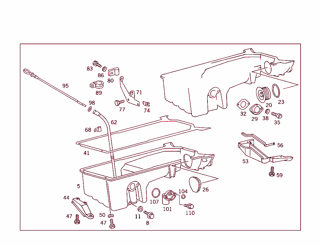 Oil Pan & Oil Level Display