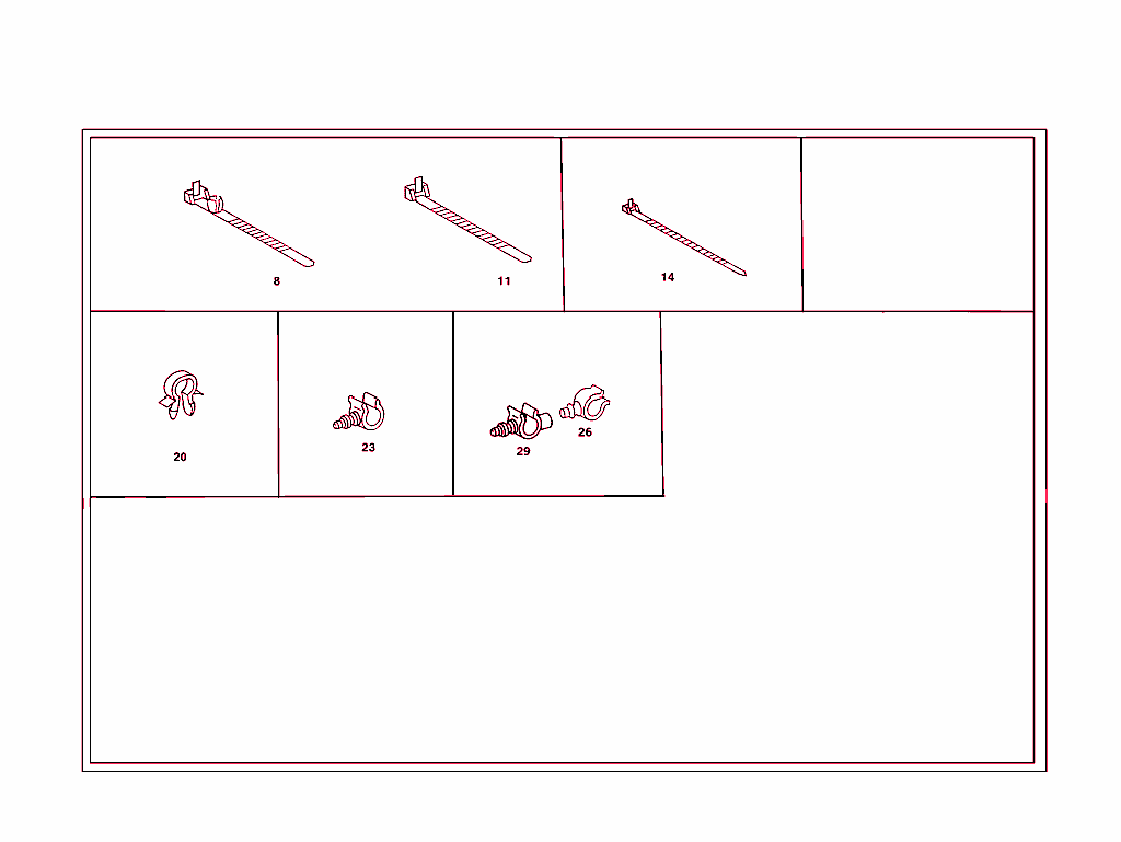 Loom Ties And Cable Mounting Parts