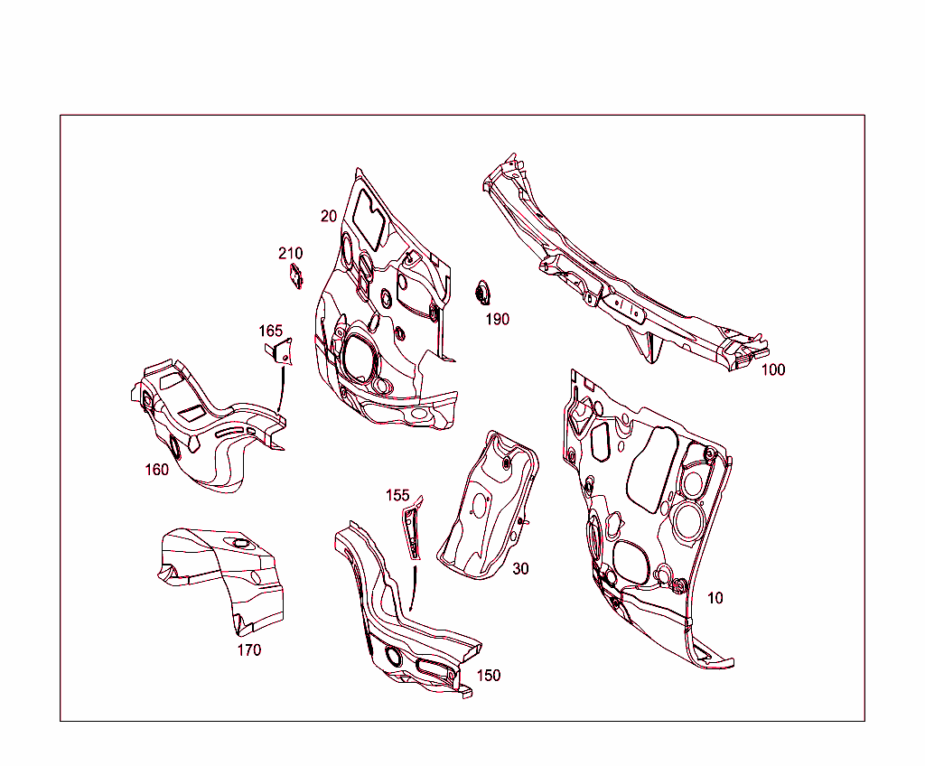 Fire Wall And Connection Parts
