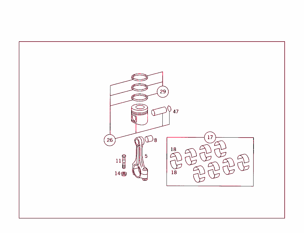 Connecting Rod And Pistons