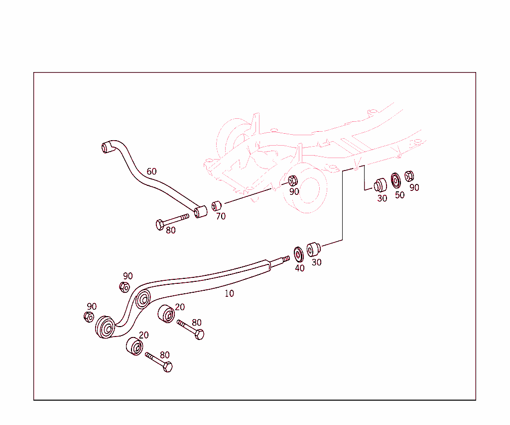Front Axle Longitudinal & Transverse Control Arms