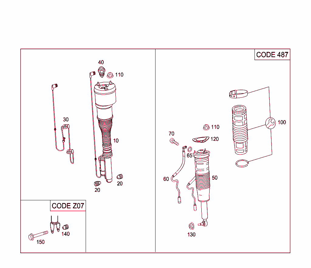 Spring Strut And Spring Strut Mounting Front