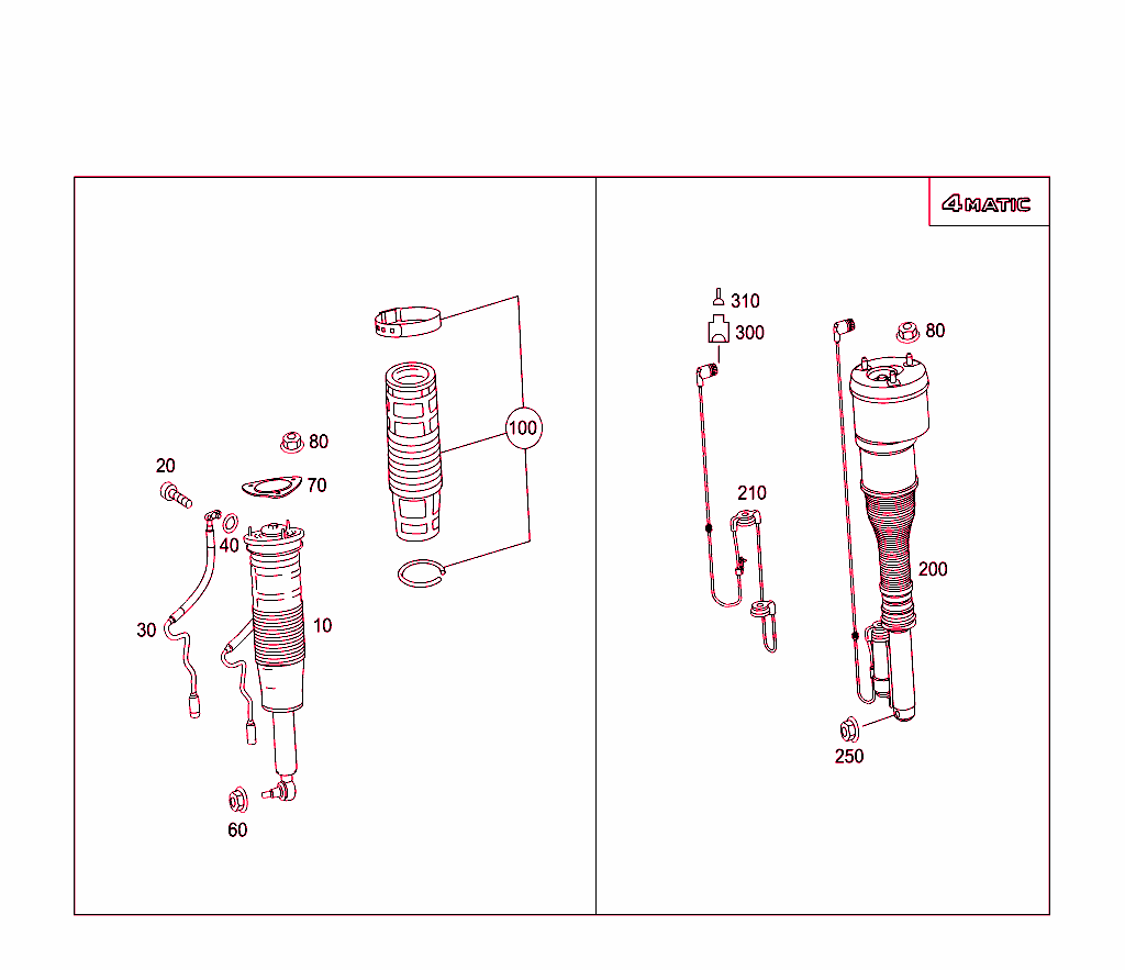 Spring Strut And Spring Strut Mounting Front
