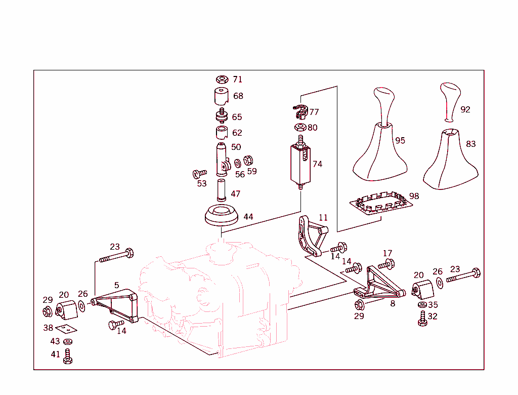Transfer Case Suspension & Shifting Mechanism