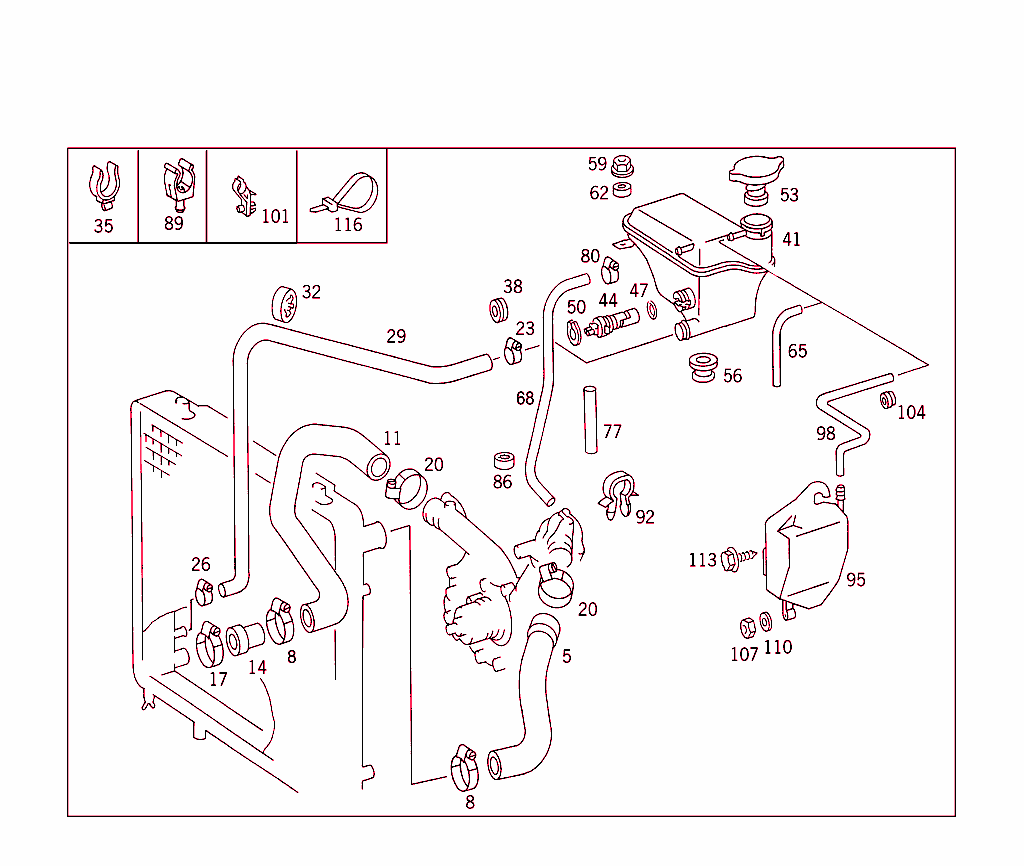Expansion Tank,Mounting And Hoses