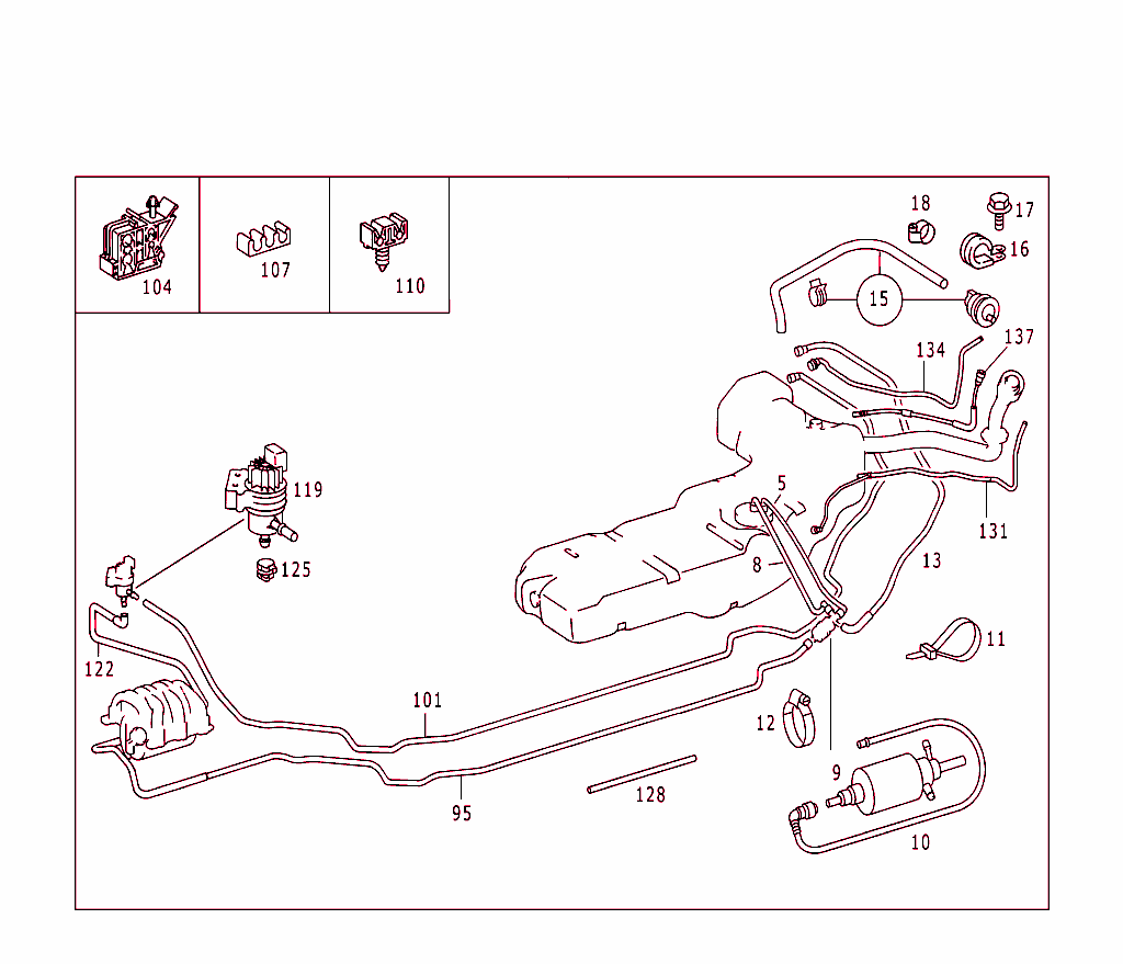 Fuel Lines, Gasoline Vehicles