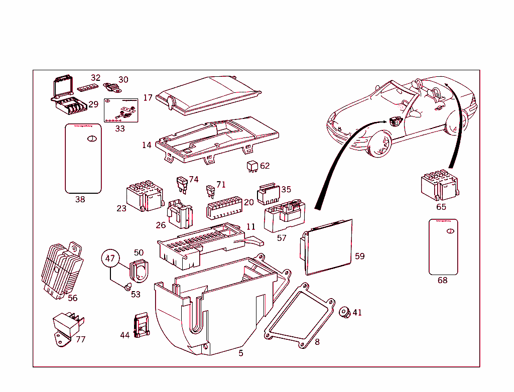 Fuse Cabinet,Fuse Box And Relay Unit