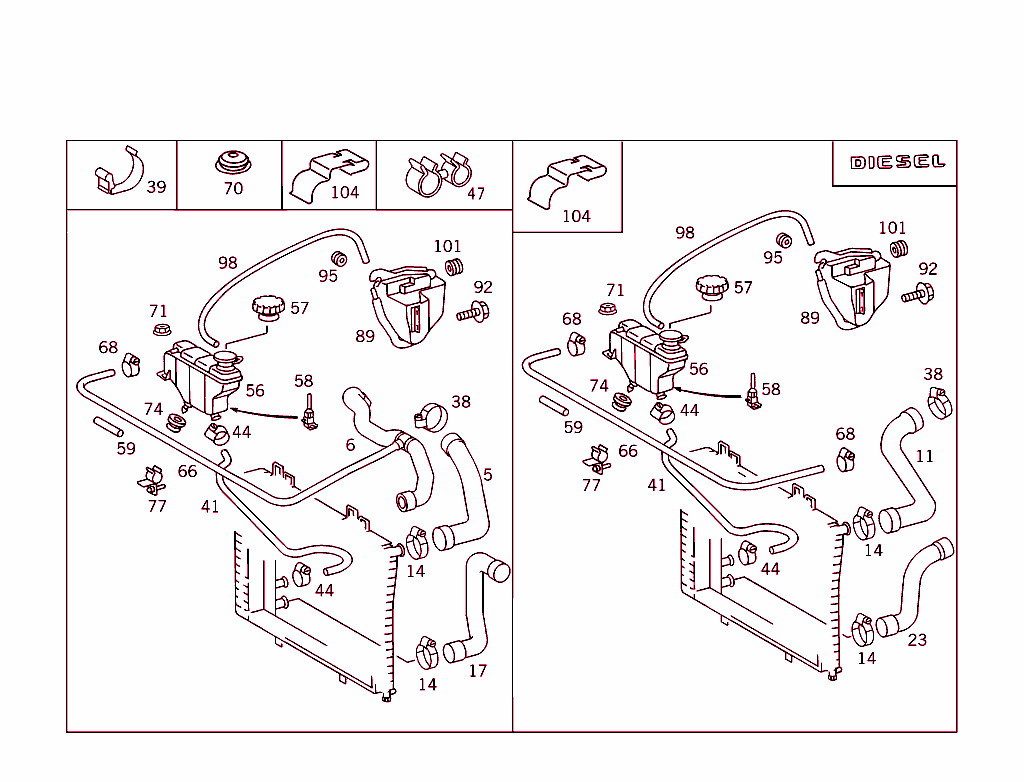 Expansion Tank,Mounting And Hoses