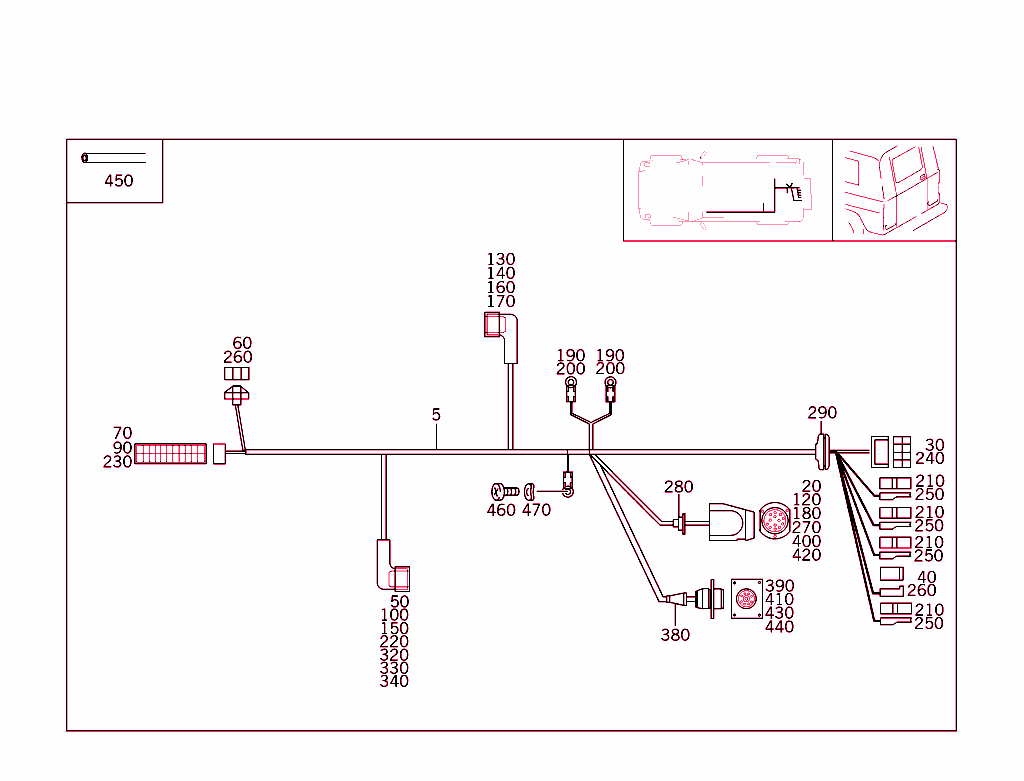 Tail Lamp Cable Harness