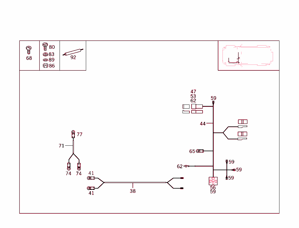 Electric Cables Used For Extra Equipment In Cowl