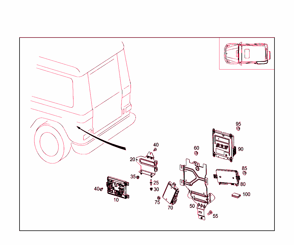 Control Modules And Relay In Trunk