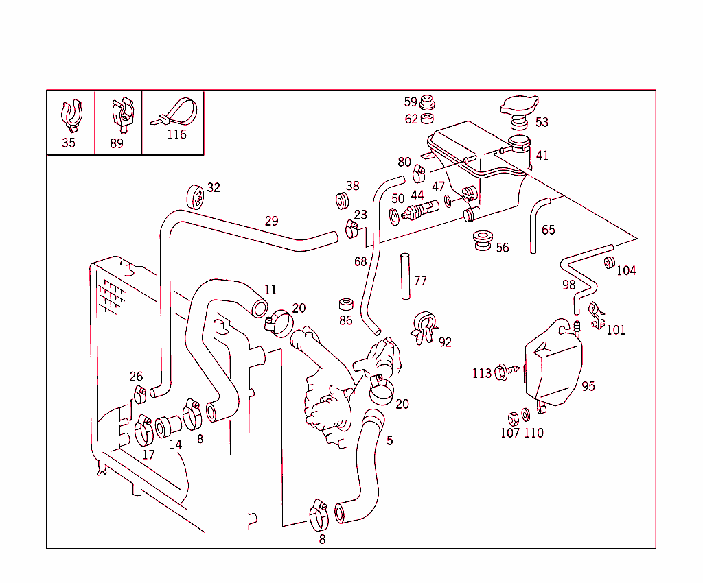 Expansion Tank,Mounting And Hoses