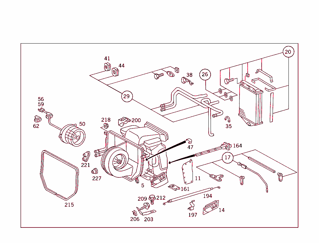 Heater Case With Blower