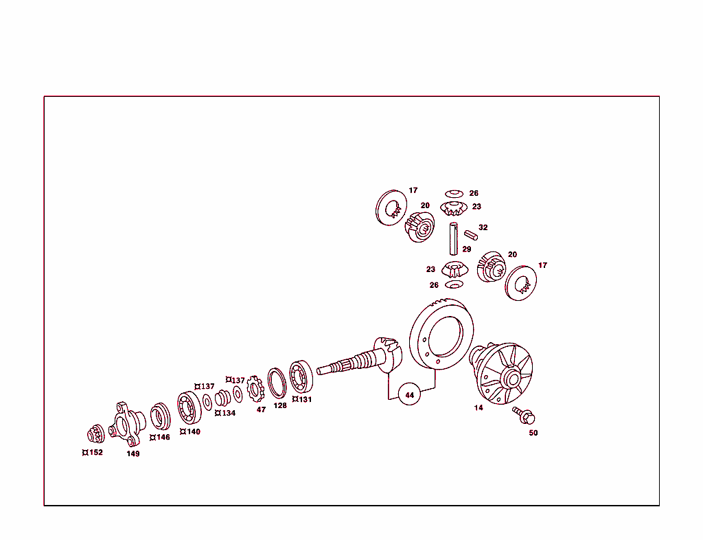 Rear Axle Housing With Differential