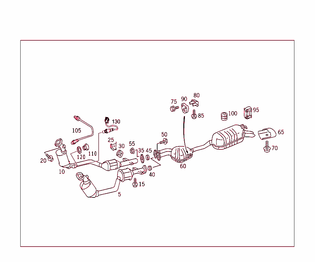 Exhaust System Used On Six-Cylinder Gasoline Vehicles