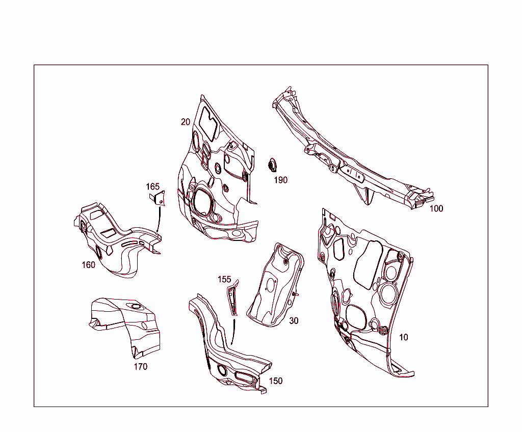 Fire Wall And Connection Parts