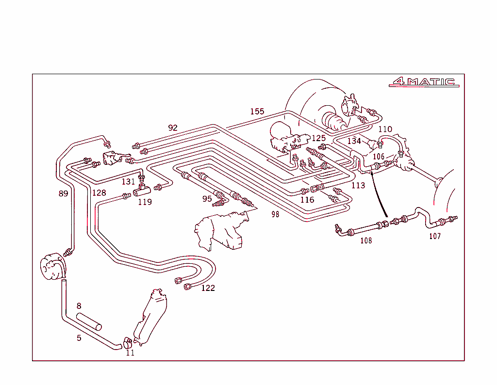 Line Arrangement In Case Of Self-Levelling Device,A S D & 4-Matic