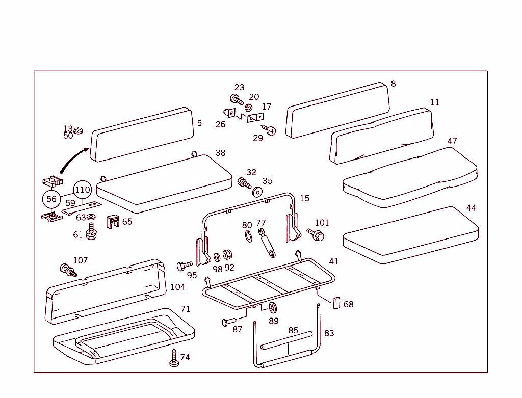 Longitudinal Seat Bench