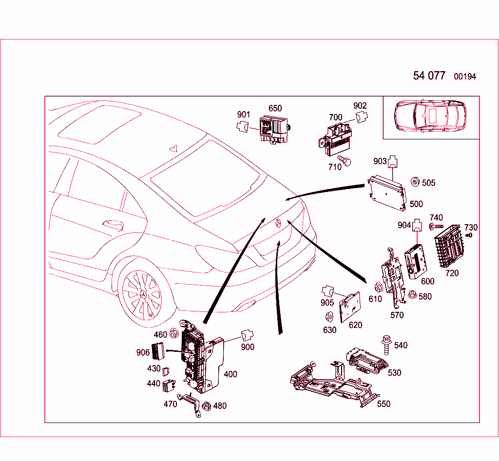Control Modules And Relay In Trunk