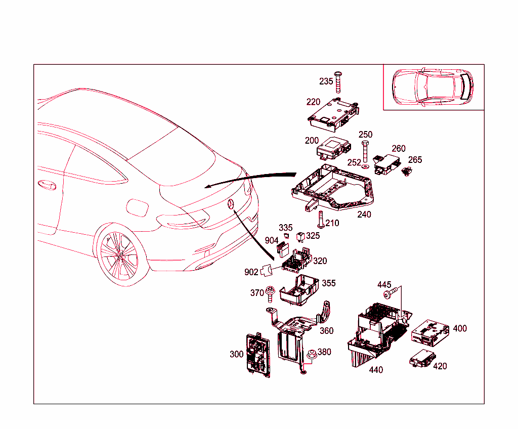 Control Modules And Relay In Trunk
