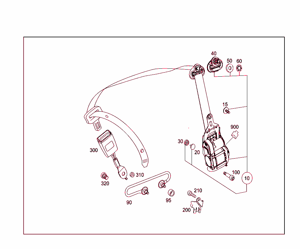 Front Seat Safety Belt