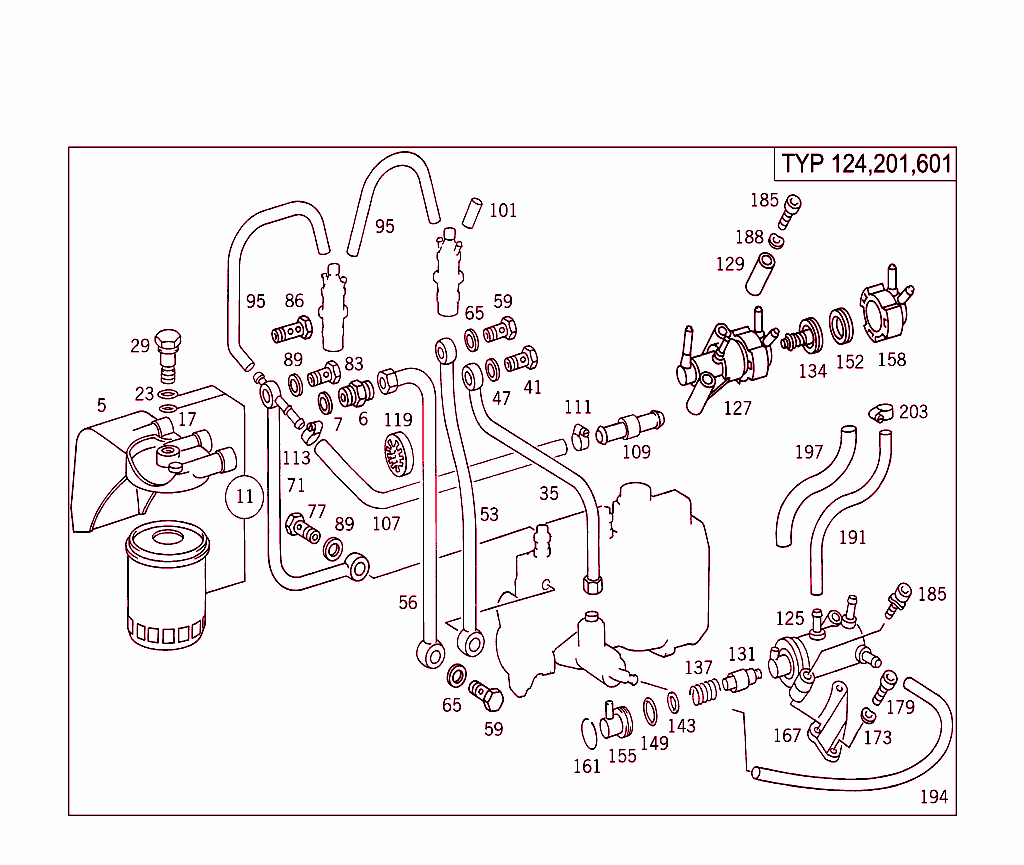 Fuel Filter,Lines And Thermostat