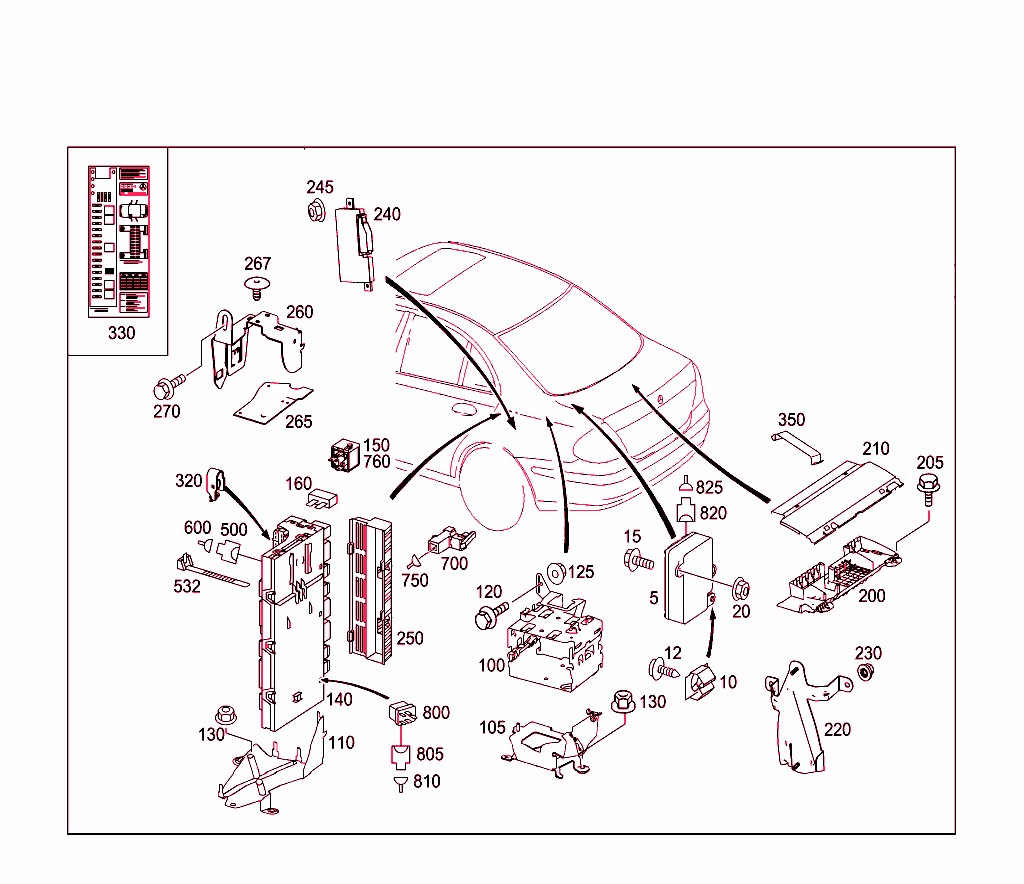 Control Modules And Relay In Trunk