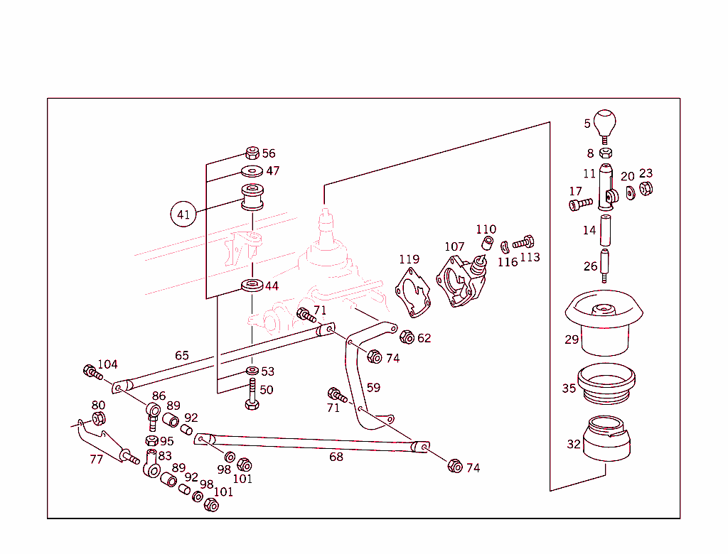 Transfer Case Suspension