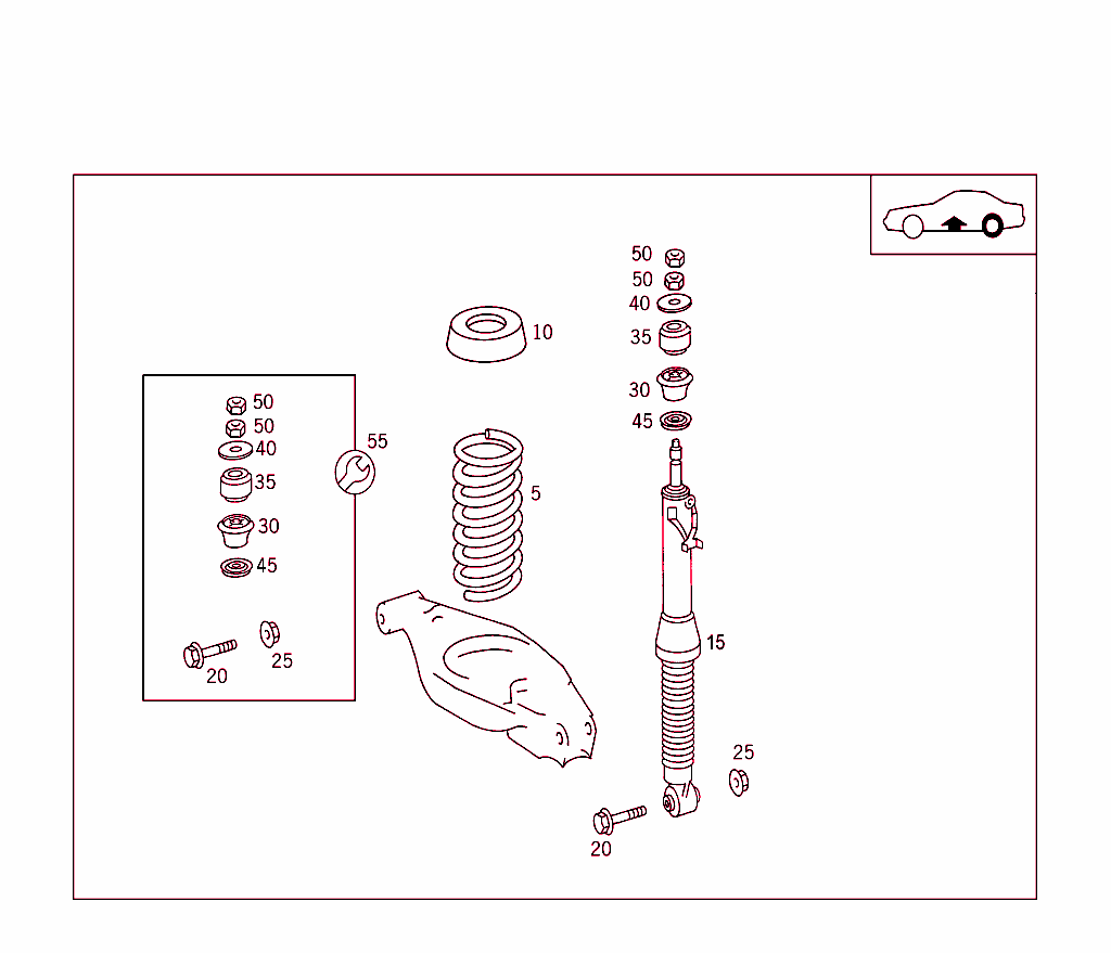 Rear Springs And Suspension Used With Self-Levelling Device
