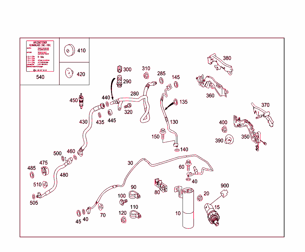 Refrigerant Line Arrangement