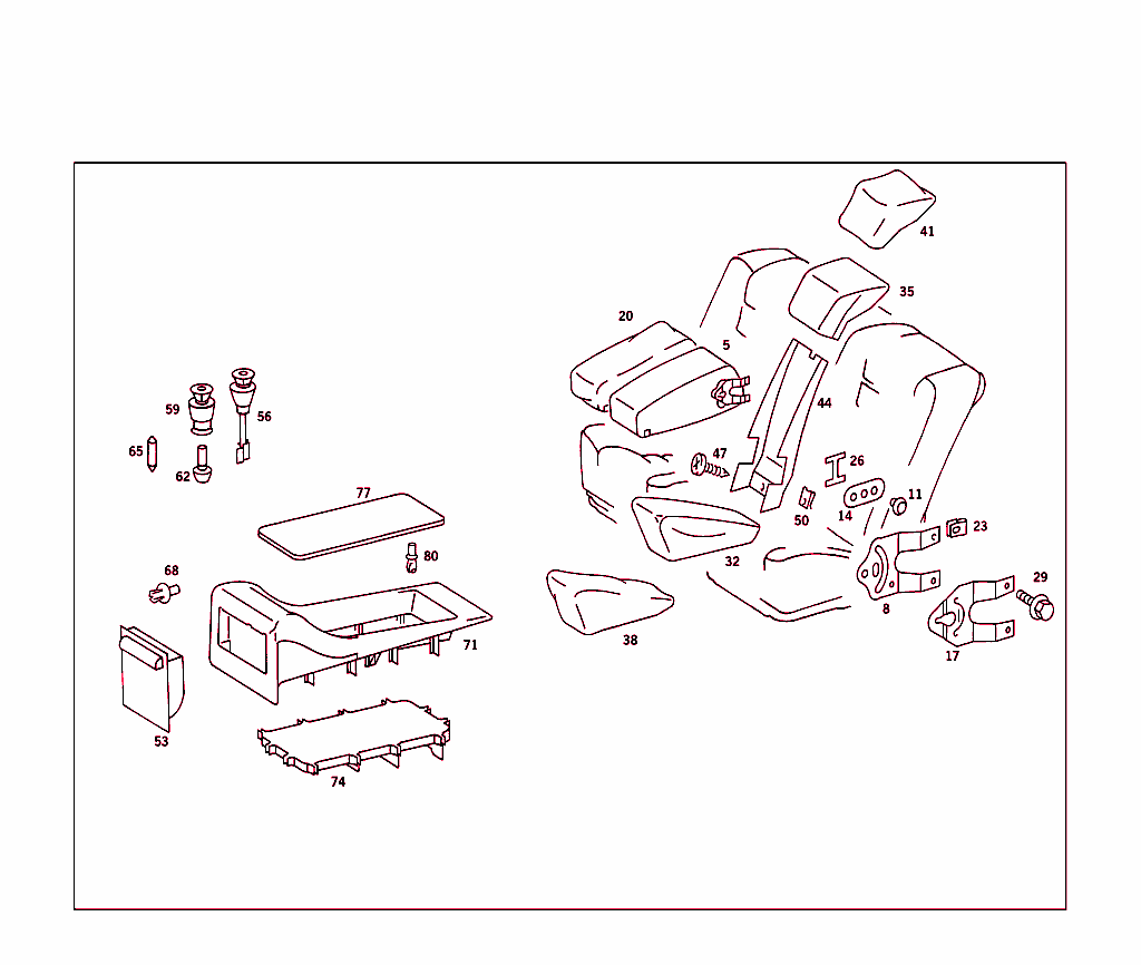 Folding Armrest,Seat Adapter, Ashtray In The Rear,Storage Box